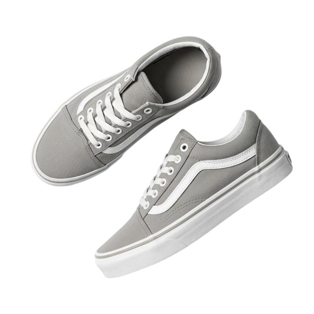 Vans Ward Skate Canvas Shoes Gray Taupe Casual Low Womens Size 5
